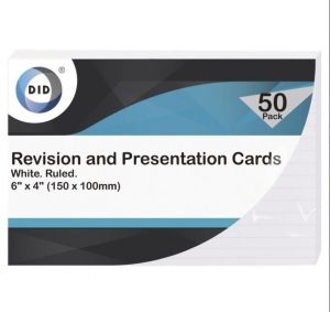 50pc Revision Presentation Cue Cards Exams Prep Study School College University