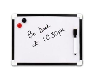A4 Size Whiteboard With Pen Eraser & 2 Magnets For Lists Notes Reminders Hanging