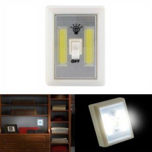Cob LED Cordless Battery Operated Wireless NightLights Switch Cabinet Shelf Shed