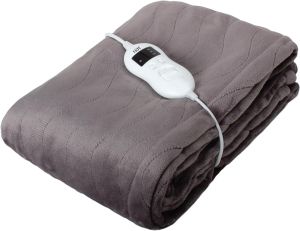 MantraRaj Electric Heated Blanket Throw Over Flannel Blanket Digital Control Soft Warm Fleece Washable Electric Blanket