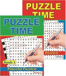 A4 Large Print Puzzle TIME Book Books 280 Puzzles A4 Pages