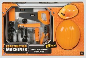 Little Builder Tool Set 15 PC Pretend Play Construction Kids Working Toy Sets