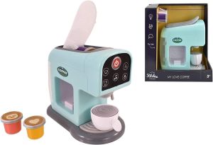 Coffee Maker Toy Pretend Coffee Machine Play with Mug and Coffee Capsules for Toddlers
