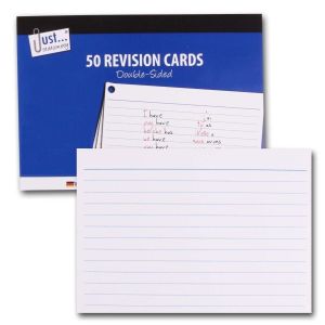 Revision Cards - Double Sided School Office Study Index Card Notes Work Exams