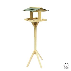BIrd Feeder Wooden Station House With Seed Tray & Roof For Birds