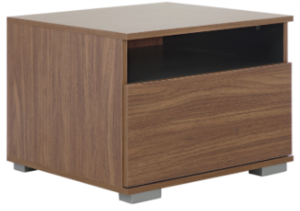 Set OF 2 1 Drawer Bedside Unit Compact Chest Table Modular Base Storage
