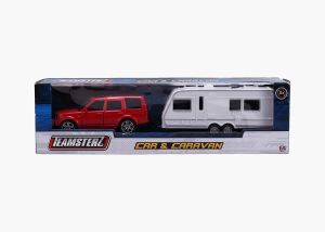Caravan & Red Range Rover Play Set Diecast Model Boxed Birthday Gift Boys Toys