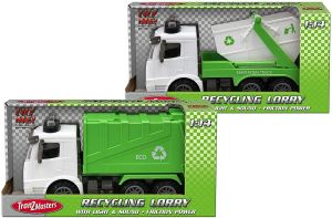 Tranzmasters Recycling Lorry Toy Vehicles with Lights and Sound - 2 Designs, One Sent at Random