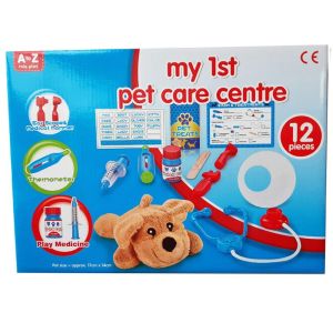 Pet Care Role Play Set Toy DOG CAT Vet KIDS KIT vet set toy - PET CARE 12PCS