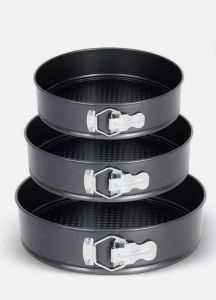 Round Springform Cake Tins Baking Pan Non Stick Carbon Steel 3 Tier Wedding Cake Pan Set