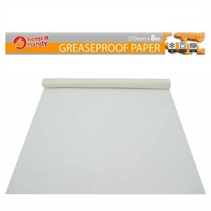 Greaseproof Paper Rolls 8 Metre Non-Stick, Water Proof, Oil Proof Parchment Paper Roll for BBQ's and Baking