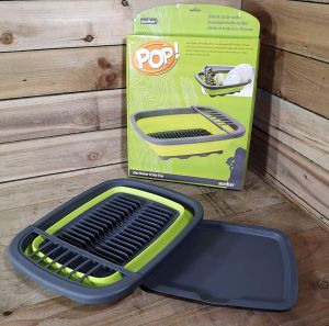 Pop Dish Drainer And Rack With Under Drip Tray Camping Caravanning