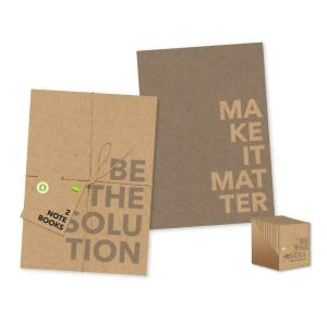 Eco Friendly A5 Soft Cover Lined Notebooks Notepads Less Is More Make It Matter