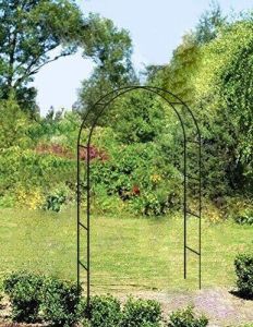 2.4M Garden Arch Trellis Metal Tubular Frame Climbing Plant Archway Arbour Arch