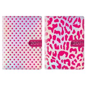 2021 A5 Day A Page PU Organiser Planner Diary Home Office Work X 1 Random