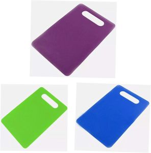 Non Slip Plastic Chopping Board Set Multi Size And Multicolour BPA Free(3 pcs)