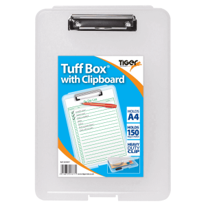 A4 Clipboard Tuff box with clipboard (330 x 240 x 20mm)