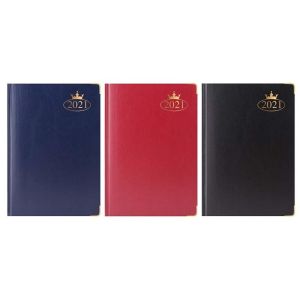 2021 A5 DAP Diary Day to Page Padded leather Home Office Collage