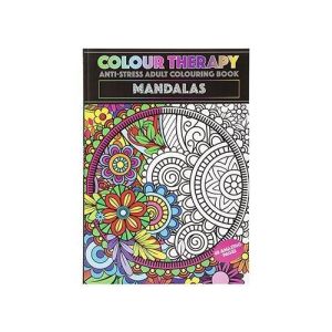 Mandalas Adults Colouring Book A4 Anti-Stress Activity Creative Therapy