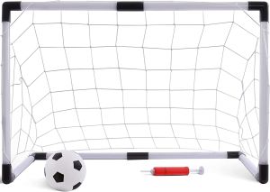 Football Goal Set Comes With Football Net, Hand pump & Goal Post Indoor Outdoor