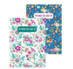 A5 Floral Word Search Books Brain Teasers Relaxing Adult Kids Great Gift