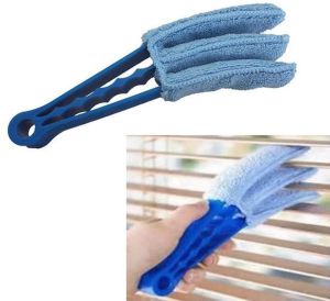 Microfibre Blind Cleaner Venetian Window Duster 3 Pronged Washable Brush Wet/Dry