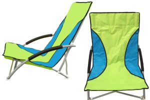 Green Folding Camping Seat Fishing Beach Pool Low Lounger Deck Foldable Portable Chair