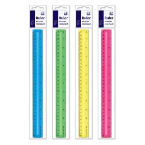 30 cm (12") Shatter Resistant Ruler