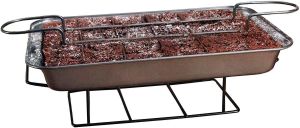 Easy Bake Cake Tray & Slicer Baking Brownie Individual Slices Color Box Bakes 18 Individual Proportioned Slices with Perfect Crisp Edges