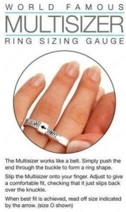 Plastic Measurer Ring Sizer for Men and Women For Measuring Your Finger Sizes