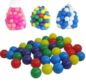 100PCS Kids Soft Pit Balls Plastic Mini Play Balls Crush Proof Multicolour Balls