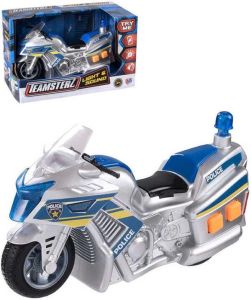 Teamsterz Police Motorbike With Light And Sound Kids Toys Gift
