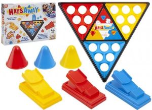 Hats Away Hat Flipping Game For 2-3 Players Aged 3+