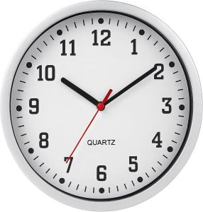 Wall Clock 9" Silent Non Ticking Decorative Modern Quartz Clock Battery Operated