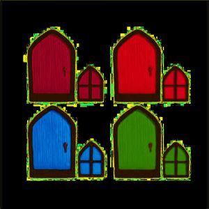 Small Poly Stone Fairy Skirting Door & Windows-Assorted Colour 1 X Random Colour