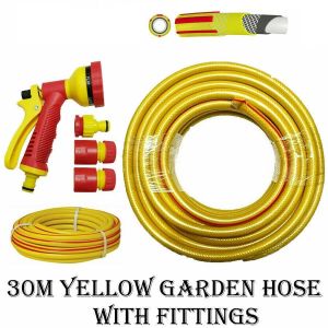 30M Spray Gun Set Hose Pipe Yellow