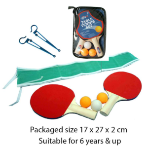 Table Tennis Bat & Ball Set 2 Ping Pong Rackets With 3 High Quality Ball For Kid