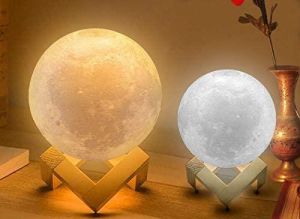 15x15cm LED Moon Light with USB Cable Rechargeable