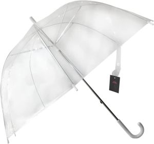 Clear Large Dome See Through Umbrella Lightweight And Strong PVC Construction