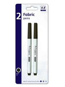 Fabric Liquid Black Ink Pens For School, Home & Office Use Pack Of 2
