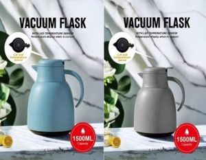 1.5 Litre Smart Vacuum Insulated Flask Vacuum Thermal Jug Tea Pot Thermos Coffee Vacuum Thermal Jug
