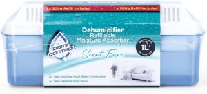 Refillable Moisture Absorbers Dehumidifier 500g Refill Absorbs up to 1L of Moisture Damp Trap
