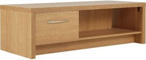 Venice 1 Drawer Coffee TV Media Storage Table Unit Oak Effect - Self-assembly