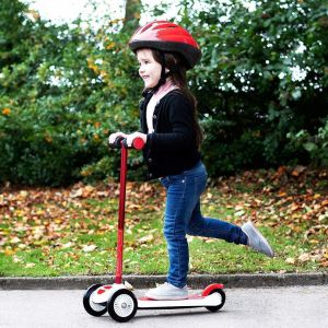 New EVO 3+ Year Childrens Mini Cruiser Kids Scooter Adjustable Handlebar Red