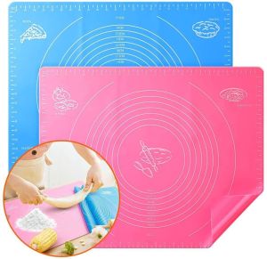 2 Pack Silicone Baking Mat with Measurements Pastry Rolling Cooking Mat