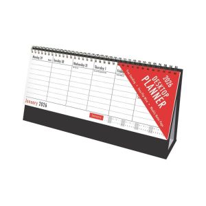 2026 Week To View Desktop Planner Calendar Easy Flip Freestanding Spiral Planner for Home Work Office