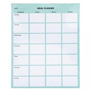 Weekly Meal Planner Pad Days of The Week, Scheduler, Task Notes and to Do Lists