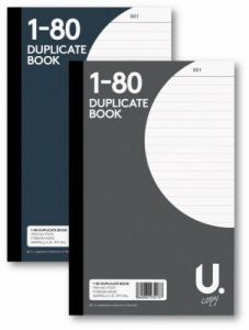 Full Size A5 Duplicate Book Numbered Cash 1 - 80 Pages Pad Copy Write Record