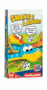 COMPACT Travel GAMES Pocket Small Travel Game [Snakes and Ladders]