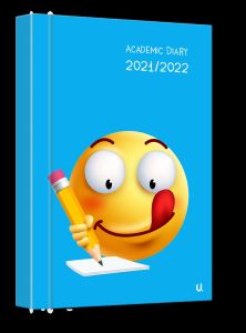 2021-2022 A5 Week To View WTV Emoji Academic Hardback Student Diary X 1 Random